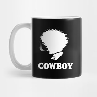 Cool Futuristic Anime Bounty Hunter Logo Parody Mug